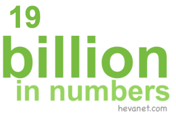 19 billion in numbers