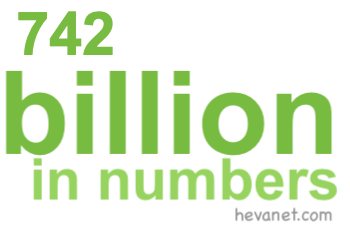 742 billion in numbers