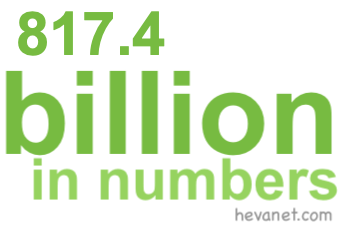 817.4 billion in numbers 817.4 billion in numbers