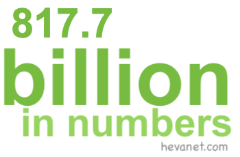 817.7 billion in numbers 817.7 billion in numbers