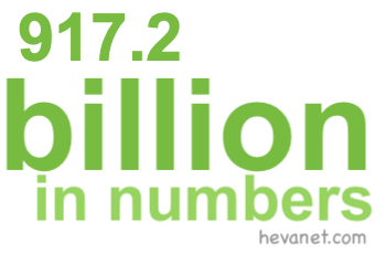 917.2 billion in numbers 917.2 billion in numbers