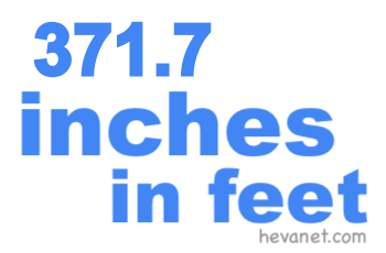 371.7 inches in feet 371.7 inches in feet