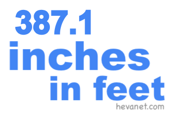 387.1 inches in feet 387.1 inches in feet