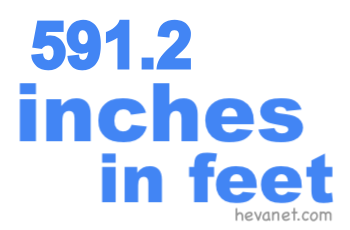 591.2 inches in feet 591.2 inches in feet