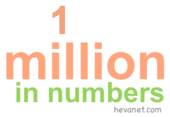 1 million in numbers