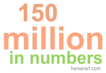 150 million in numbers