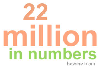 22 million in numbers
