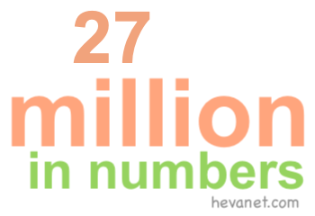 27 million in numbers