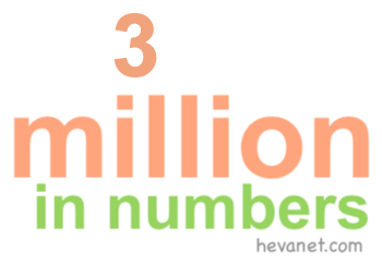 3 million in numbers
