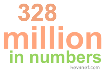 328 million in numbers