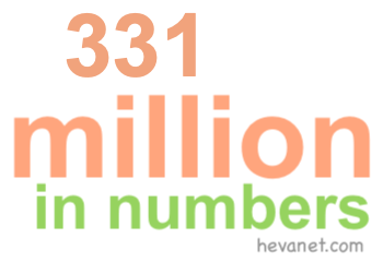 331 million in numbers