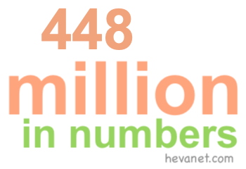 448 million in numbers 448 million in numbers