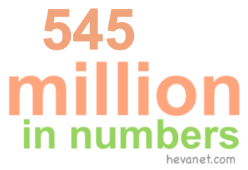 545 million in numbers
