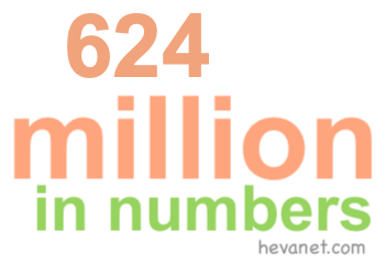 624 million in numbers