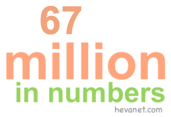 67 million in numbers 67 million in numbers