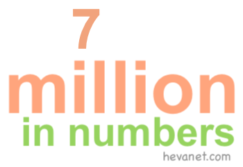 7 million in numbers