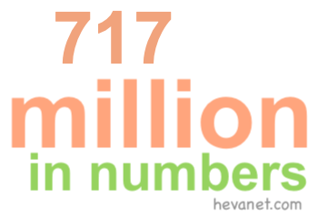 717 million in numbers