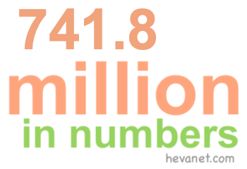741.8 million in numbers