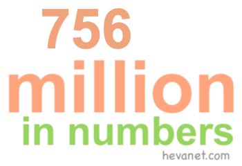 756 million in numbers 756 million in numbers