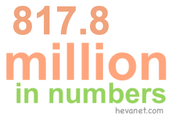 817.8 million in numbers