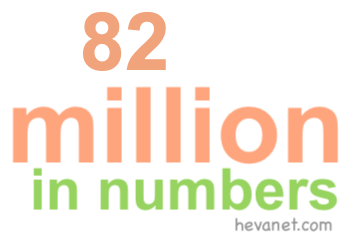 82 million in numbers