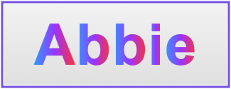 Image of the name Abbie