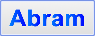 Image of the name Abram Image of the name Abram