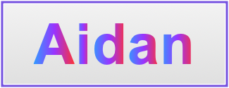 Image of the name Aidan