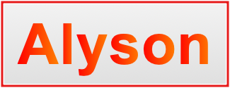 Image of the name Alyson Image of the name Alyson