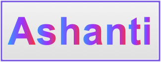 Image of the name Ashanti