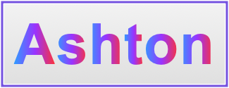 Image of the name Ashton
