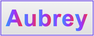 Image of the name Aubrey