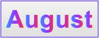 Image of the name August Image of the name August