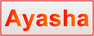 Image of the name Ayasha