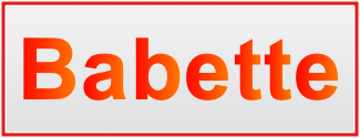 Image of the name Babette Image of the name Babette