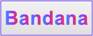 Image of the name Bandana