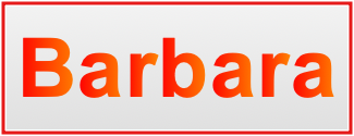 Image of the name Barbara Image of the name Barbara