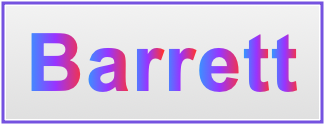 Image of the name Barrett Image of the name Barrett