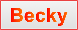 Image of the name Becky