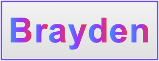 Image of the name Brayden Image of the name Brayden