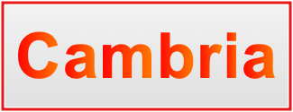 Image of the name Cambria