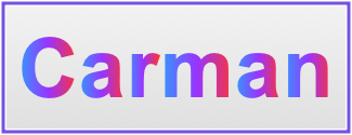 Image of the name Carman