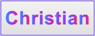 Image of the name Christian