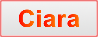 Image of the name Ciara Image of the name Ciara