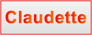 Image of the name Claudette