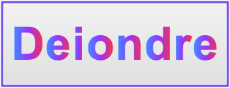 Image of the name Deiondre Image of the name Deiondre