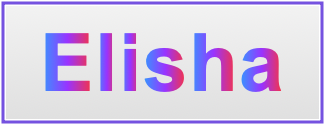 Image of the name Elisha