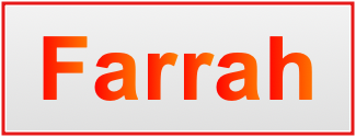 Image of the name Farrah Image of the name Farrah