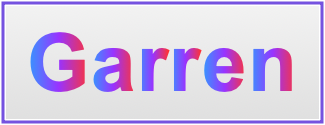 Image of the name Garren