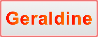 Image of the name Geraldine Image of the name Geraldine